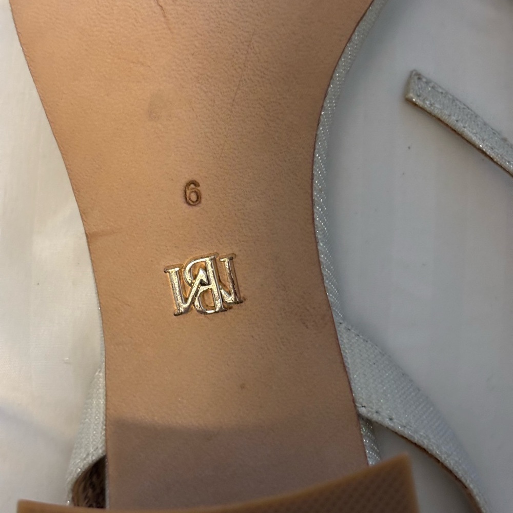 Badgley Mischka silver Ankle Strap Heels - Picture 3 of 6